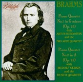 Brahms: Piano Quartet No. 1 in G minor; Piano Quartet No. 2 in A