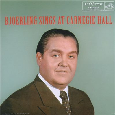 Björling Sings at Carnegie Hall