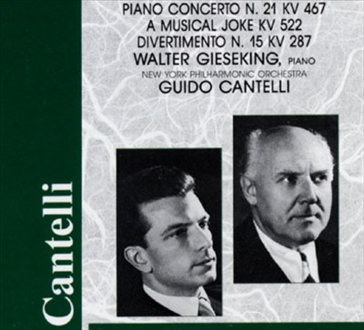 Gieseking & Cantelli Play Mozart