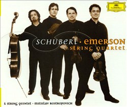 télécharger l'album Emerson String Quartet, Mstislav Rostropovich - Schubert The Late String Quartets String Quintet