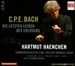 C.P.E. Bach: Die Letzten Leiden des Erlösers