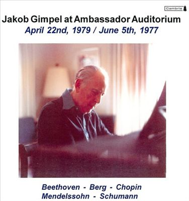 Jakob Gimpel at Ambassador Auditorium