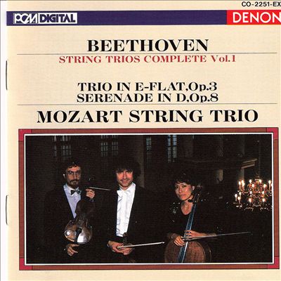 Trio for violin, viola & cello in E flat major, Op. 3