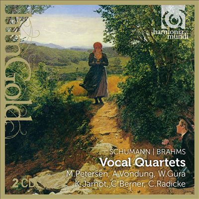 Quartets (3) for mixed voices & piano, Op. 64
