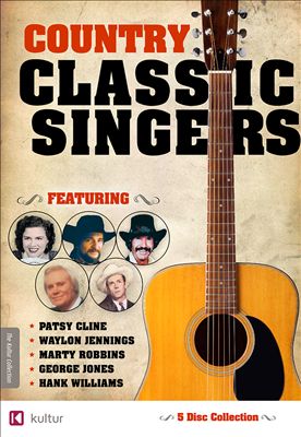 Country Classic Singers: Marty Robbins, George Jones, Hank Williams, Patsy Cline, Waylon Jennings