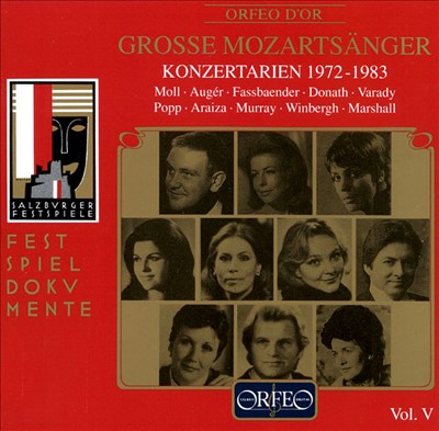 Great Mozart Singers, Vol. 5: Concert Arias 1972-83