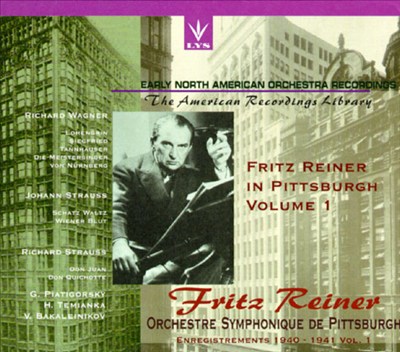 Fritz Reiner In Pittsburgh, Vol. 1