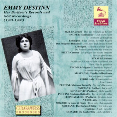Emmy Destinn - Her Berliner's Record And G.&T. Recordings (1901-1908)