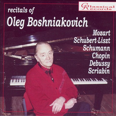 Recitals of Oleg Boshniakovich