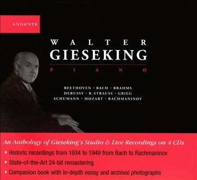 Walter Gieseking, Piano