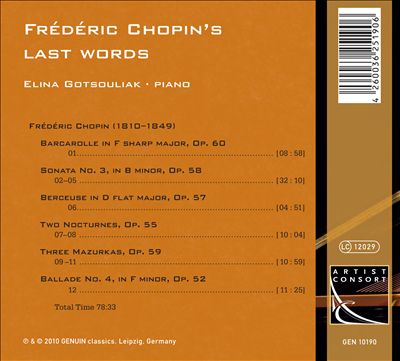 Frédéric Chopin's Last Words