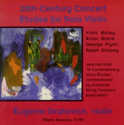 20th Century Concerto-Études for Solo Violin