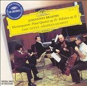 Brahms: Piano Quartet, Op. 75; Balladen, Op. 10