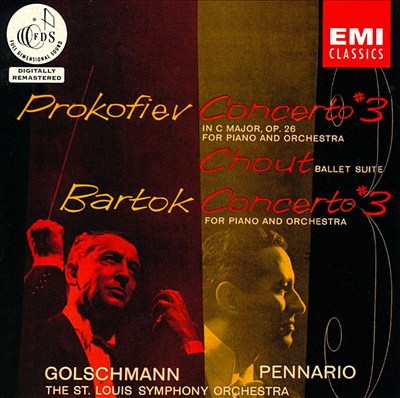 Serge Prokofiev: Piano Concerto No. 3 in C major; Chout Ballet Suite; Bela Bartok: Piano Concerto No. 3