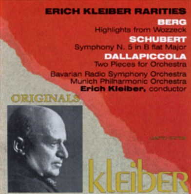 Erich Kleiber Conducts Berg - Schubert - Dallapiccola