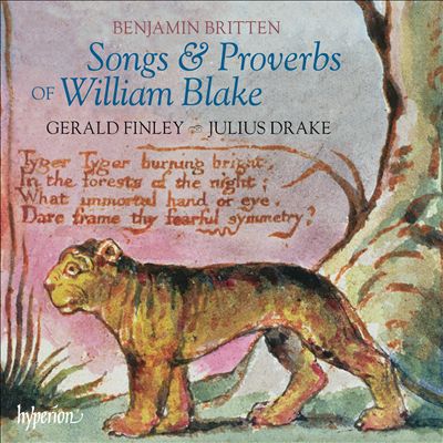 Songs and Proverbs of W. Blake, song cycle for baritone & piano, Op. 74