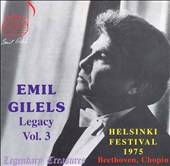 Emil Gilels Legacy, Volume 3: Helsinki Festival, 1975