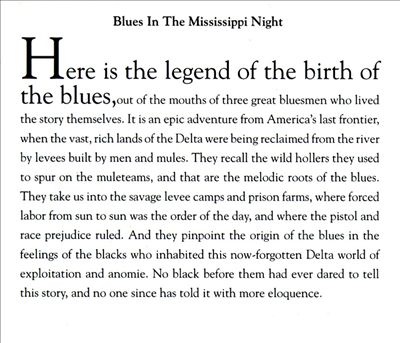 Blues in the Mississippi Night [1991 Ryko]