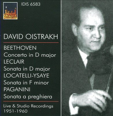 David Oistrakh plays Beethoven, Leclair & Paganini