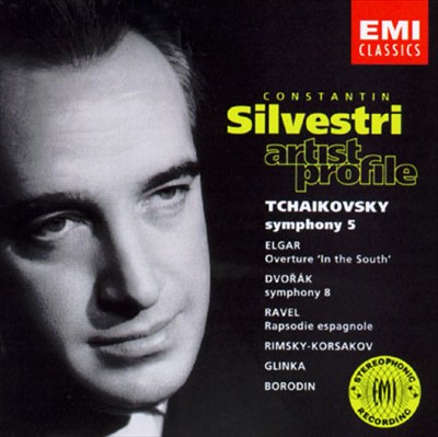 Tchaikovsky: Symphony No. 5; Elgar: Overture "In the South"; Dvorak: Symphony No. 8; Ravek: Rapsodie Espagnole; etc.