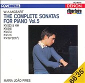 Mozart: The Complete Sonatas for Piano, Vol. 5