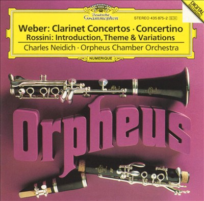 Concertino for clarinet & orchestra in E flat major, J. 109 (Op. 26)