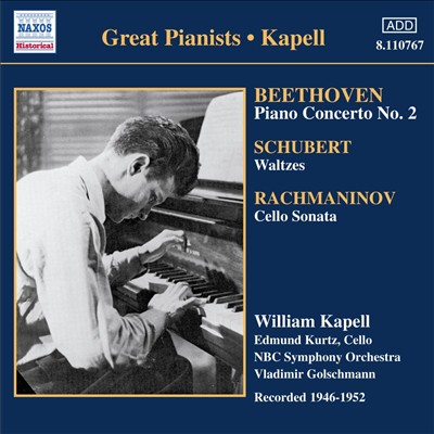 Beethoven: Piano Concerto No. 2; Schubert: Waltzes; Rachmaninov: Cello Sonata