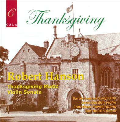 Thanksgiving Music, for voice & piano