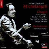 Chopin: Piano Sonata No. 2; Ballade No. 1; Valse No. 17; Fantasie; Rachmaninov: Piano Concerto No. 4