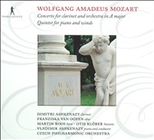 Mozart: Concerto for clarinet and orchestra in A Major; Quintet for piano and winds