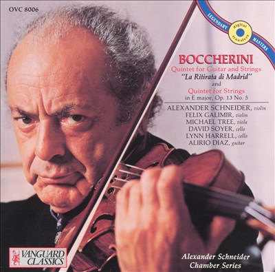 Luigi Boccherini: Quintet for Guitar and Strings "La Ritarda de Madrid"; Quintet for Strings in E major, Op. 13 No. 5