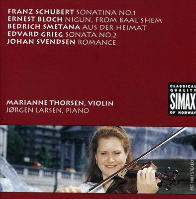 Schubert: Sonatina No. 1; Bloch: Nigun; Smetana: Aus der Heimat; Grieg: Sonata No. 2; Svendsen: Romance