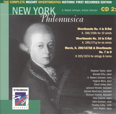 The Complete Mozart Divertimentos: Historic First Recorded Edition, CD 2