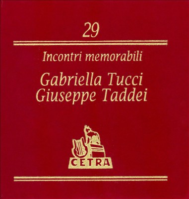 Incontri Memorabili, Vol. 29: Gabriela Tucci & Giuseppe Taddei
