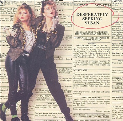 Desperately Seeking Susan & Making Mr. Right: Original Soundtracks from the Films of Susan Seidelman