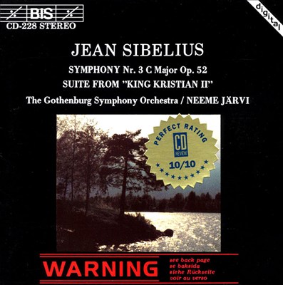Sibelius: Symphony No. 3; King Kristian II Suite