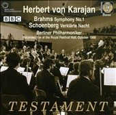 Brahms: Symphony No. 1; Schoenberg: Verklärte Nacht