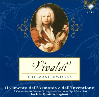 Il cimento dell'Armonia e dell'Invenzione, 12 concertos for solo instrument, strings & continuo, Op. 8