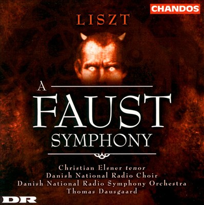Faust Symphony (I & II), for orchestra or soloist, male chorus & orchestra, S. 108 (LW G12)