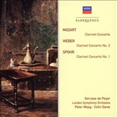Mozart: Clarinet Concerto; Weber: Clarinet Concerto No. 2; Spohr: Clarinet Concerto No. 1 [Australia]