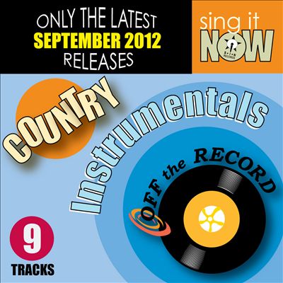 September 2012 Country Hits Instrumentals