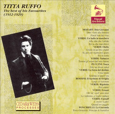 Titta Ruffo: The Best Of His Favourites, 1912-1929