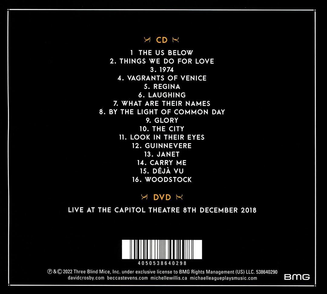 DAVID CROSBY LIVE AT THE CAPITOL THEATRE NEW CD - Picture 1 of 1