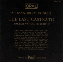 Album herunterladen Alessandro Moreschi - The Last Castrato
