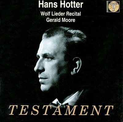 Hans Hotter Wolf Lieder Recital