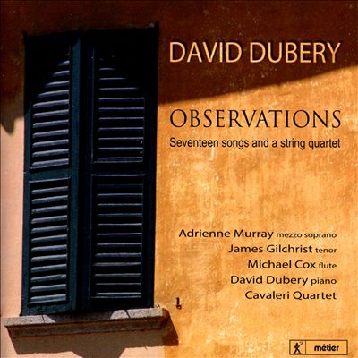 Observations, songs (6) for voice & piano 