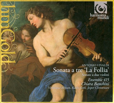 Trio Sonata for 2 violins & continuo (optional) in B flat major, RV 77