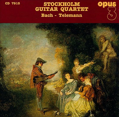 Stockholm Guitar Quartet Plays Bach & Telemann