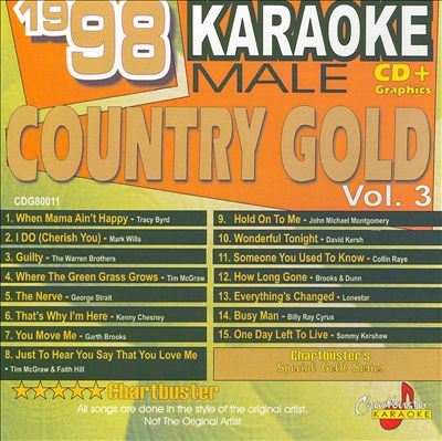 Chartbuster Karaoke: 1998 Male Country Gold, Vol. 3