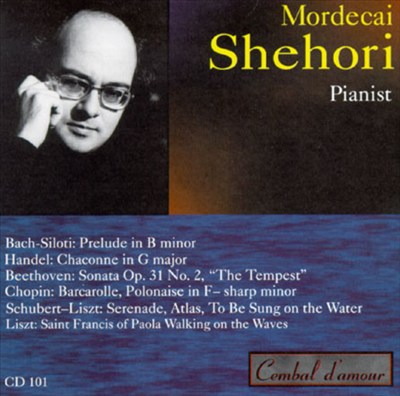Bach: Prelude in B minor; Handel: Chaconne in G major; Beethoven: Soanta Op. 31 No. 2 "The Tempest"; etc.